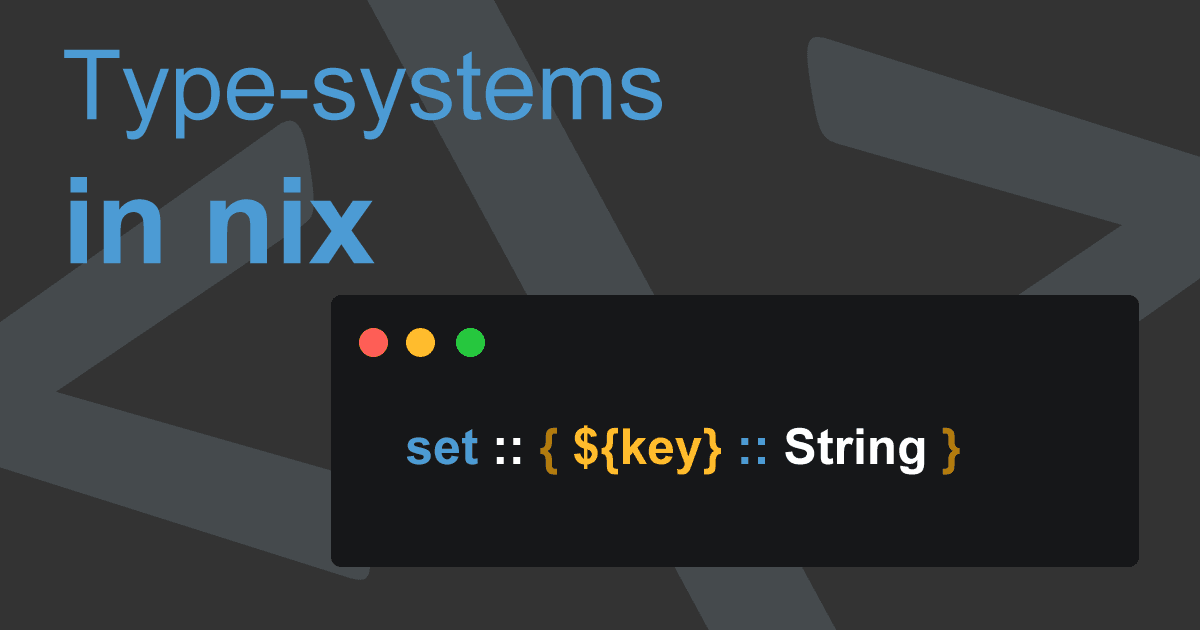 Type-systems in nix